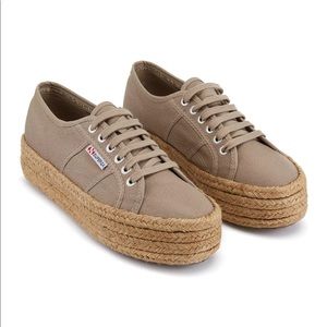 Superga Espradille Platform Sneaker in Mushroom